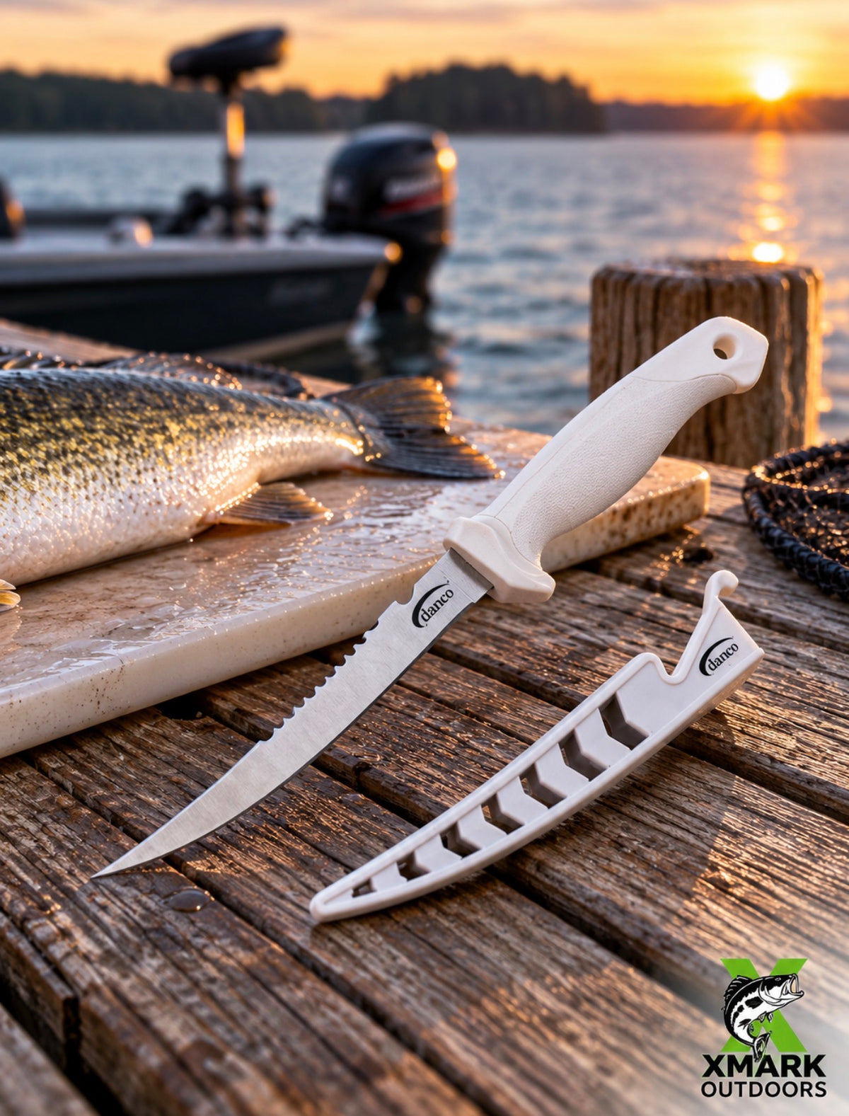 Danco Tournament Series 6” Fillet Knife with EZ-Line Cutter & Serrated
