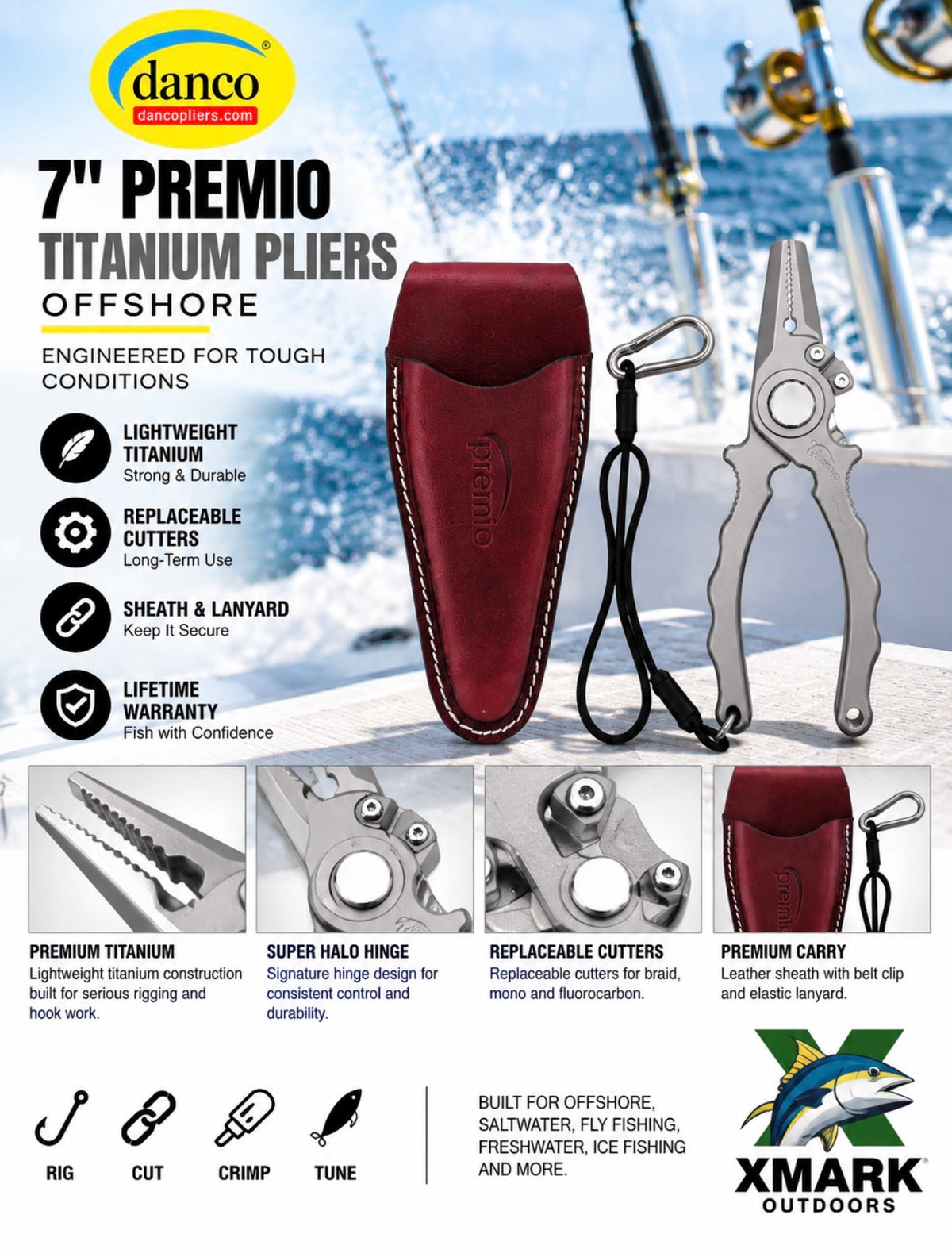 Danco Premio Titanium Fishing Pliers