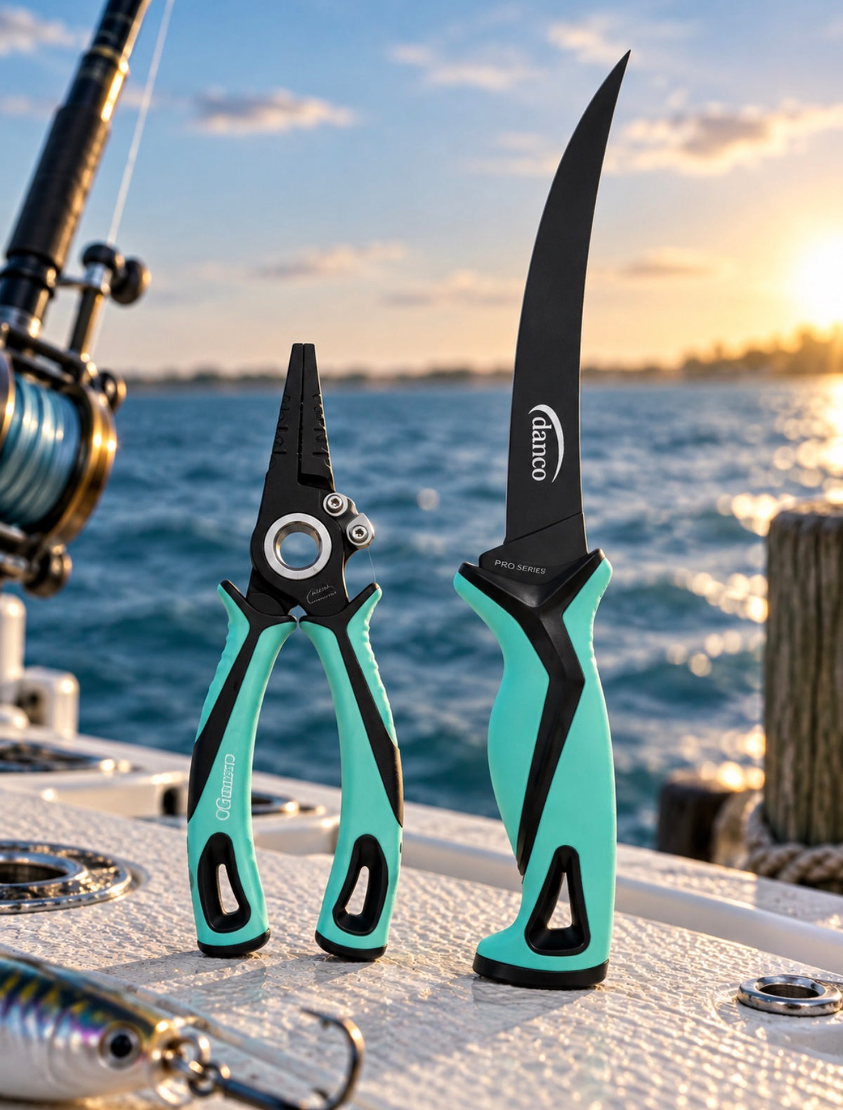 Danco Pro Series 7” Fillet Knife & 7.5” Fishing Pliers Combo