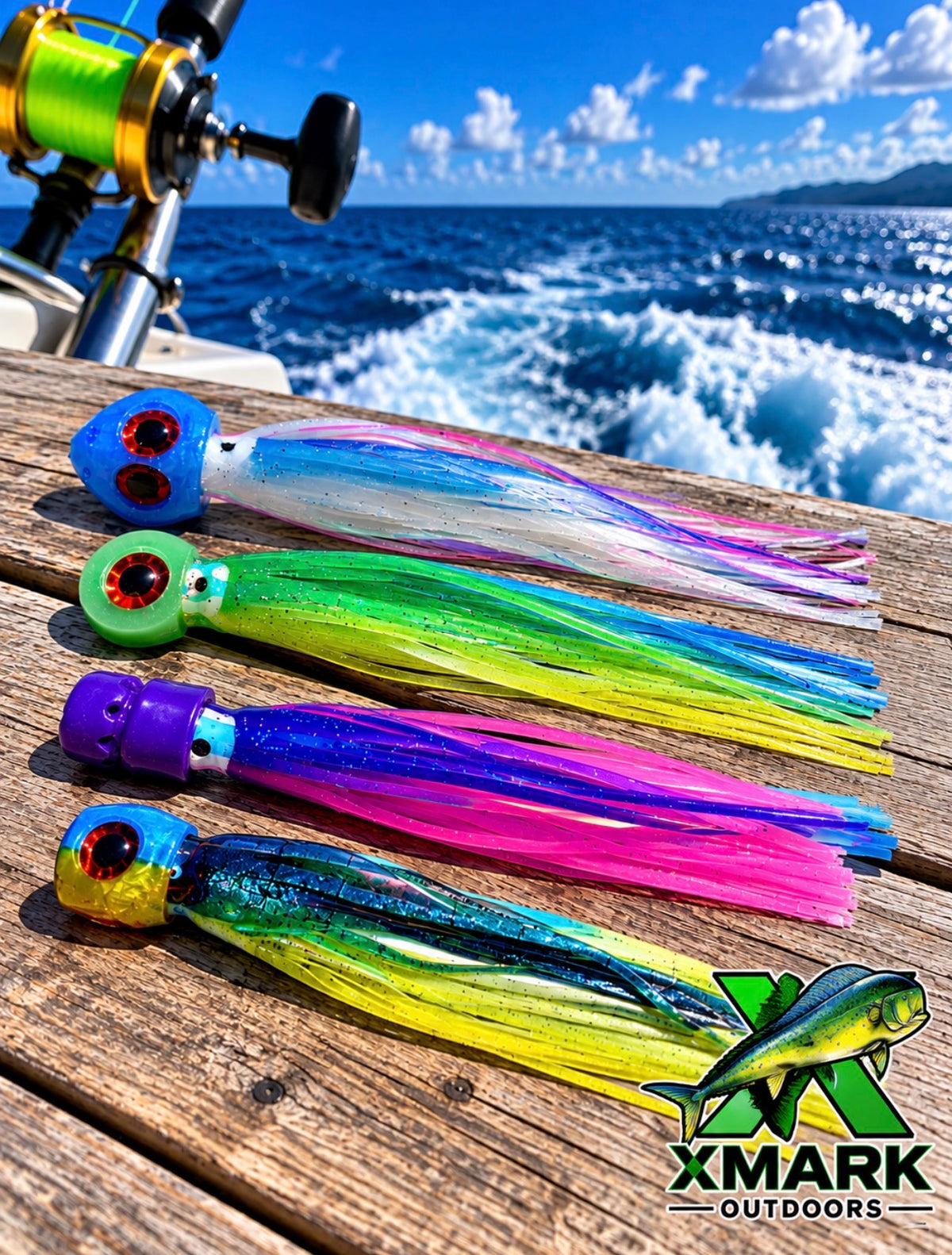 Xmark Offshore Trolling Starter Kit – 4 Lures