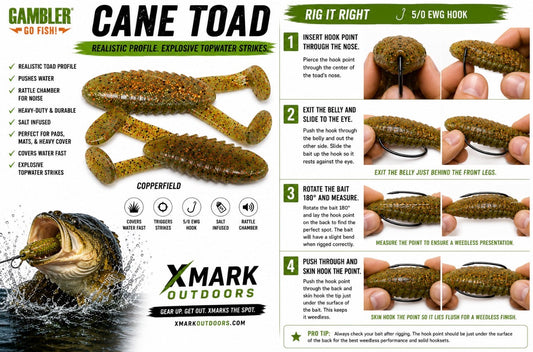 How to Rig and Fish a Cane Toad for Bass