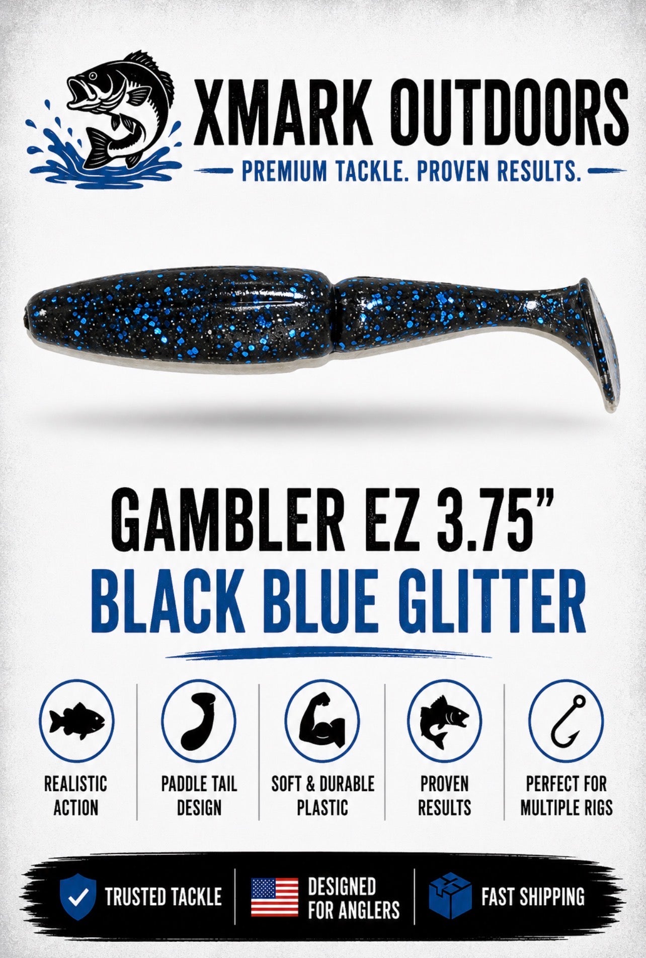 Gambler EZ 3.75” Paddle Tail Swimbait