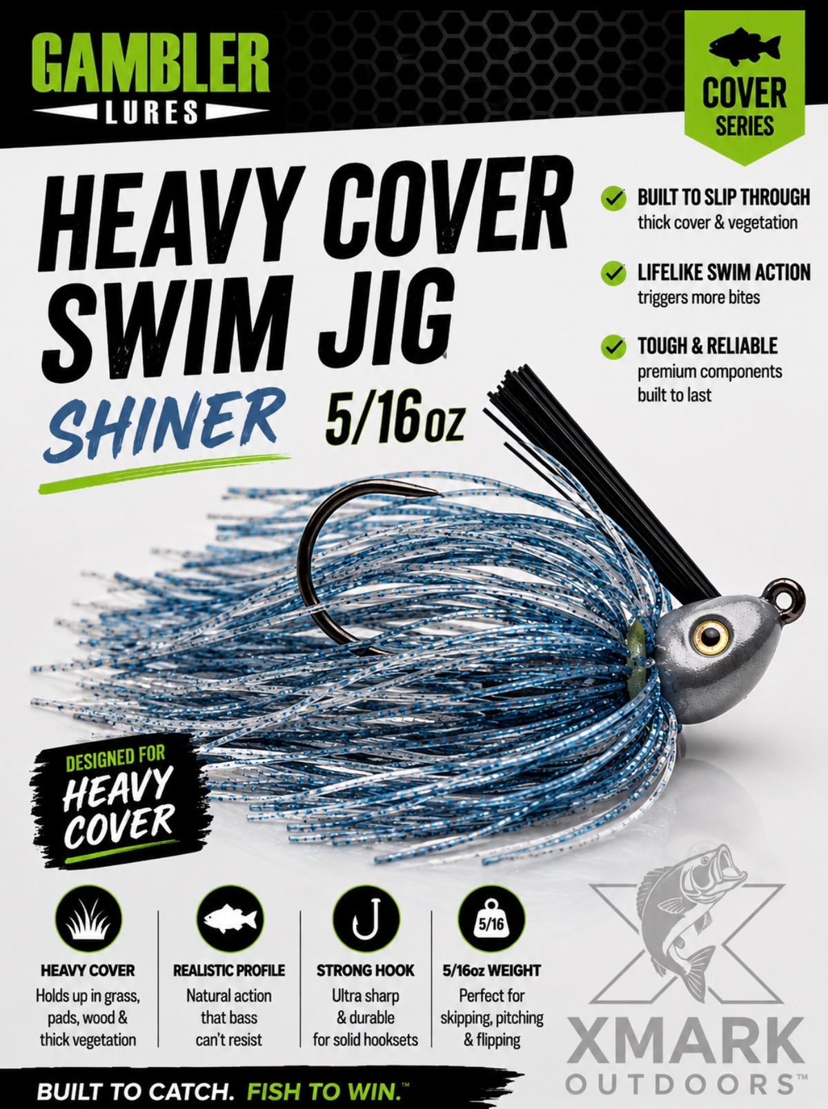 Gambler Heavy Cover Swim Jig