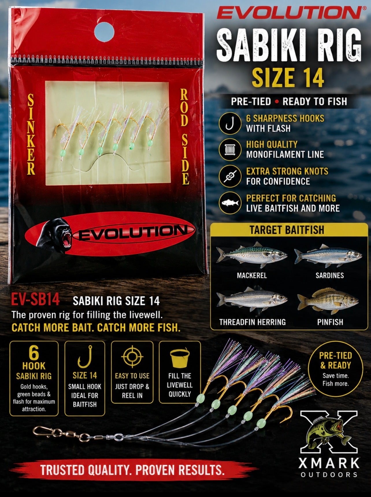 Evolution Sabiki Rig