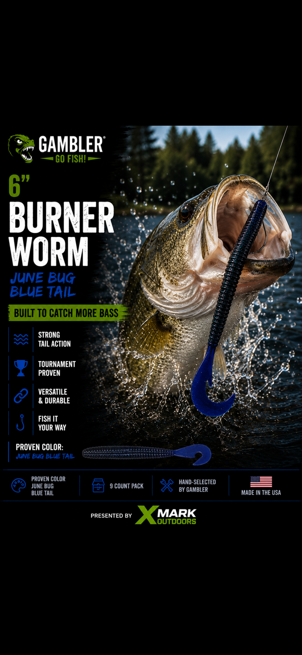 Gambler 6” Burner Worm