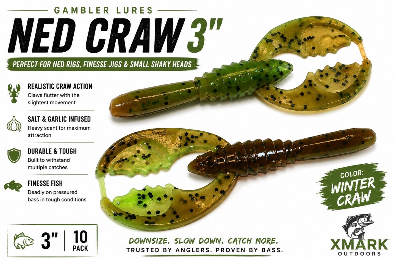 Gambler Ned Craw 3" (10 Pack)