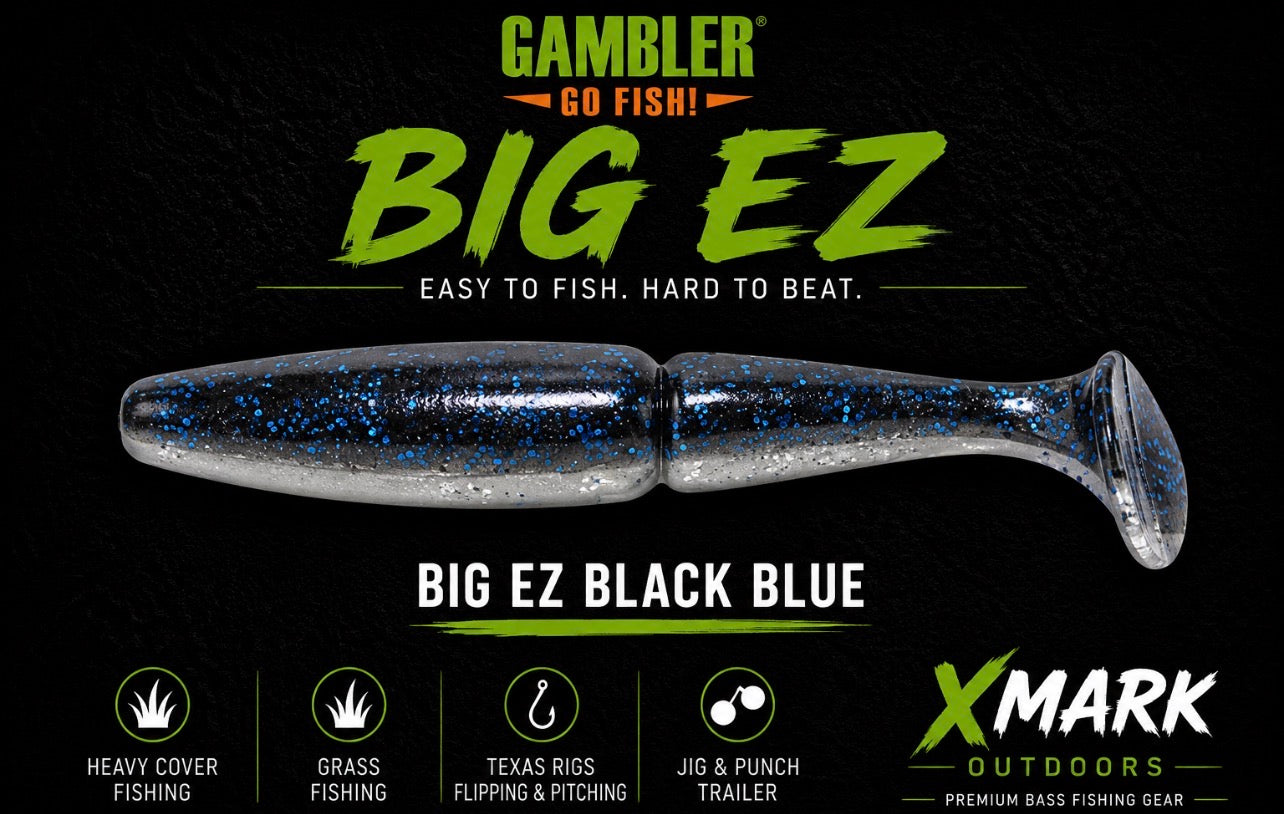 Gambler Big EZ Swimbait – 5.25” Paddle Tail Swimbait