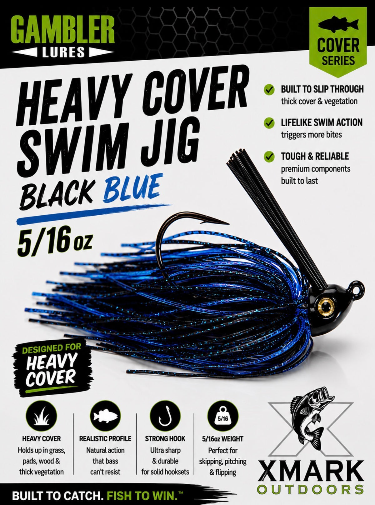 Gambler Heavy Cover Swim Jig