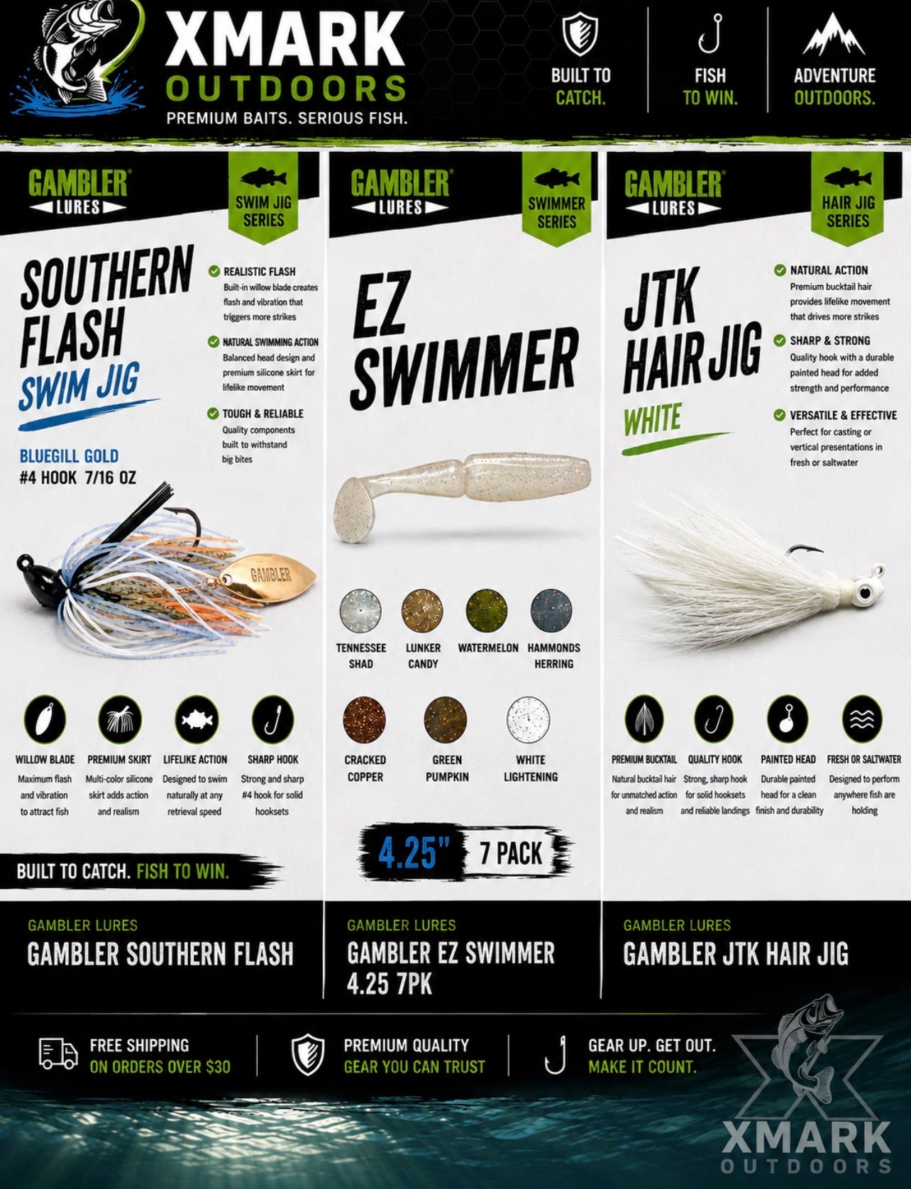 Gambler Southern Flash Finesse Kit (3/8 oz)