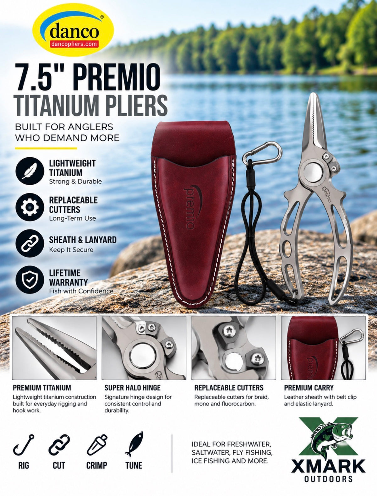 Danco Premio Titanium Fishing Pliers