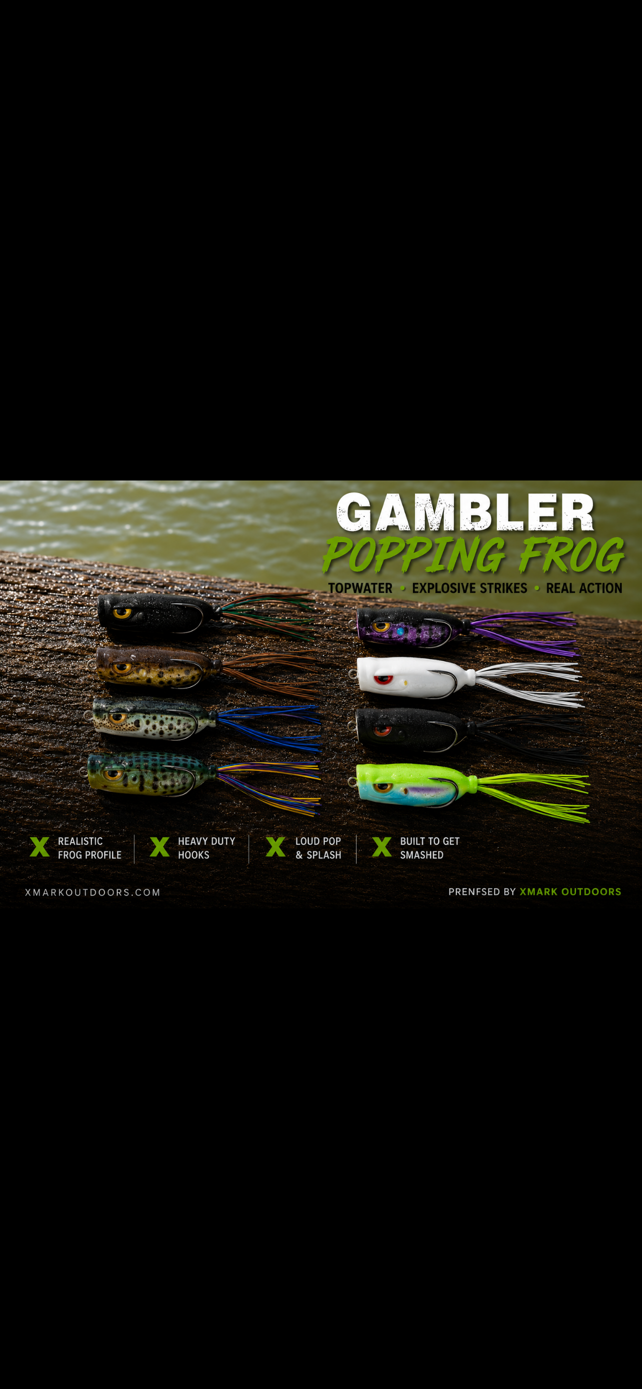 Gambler Popping Frog – Topwater Bass Frog
