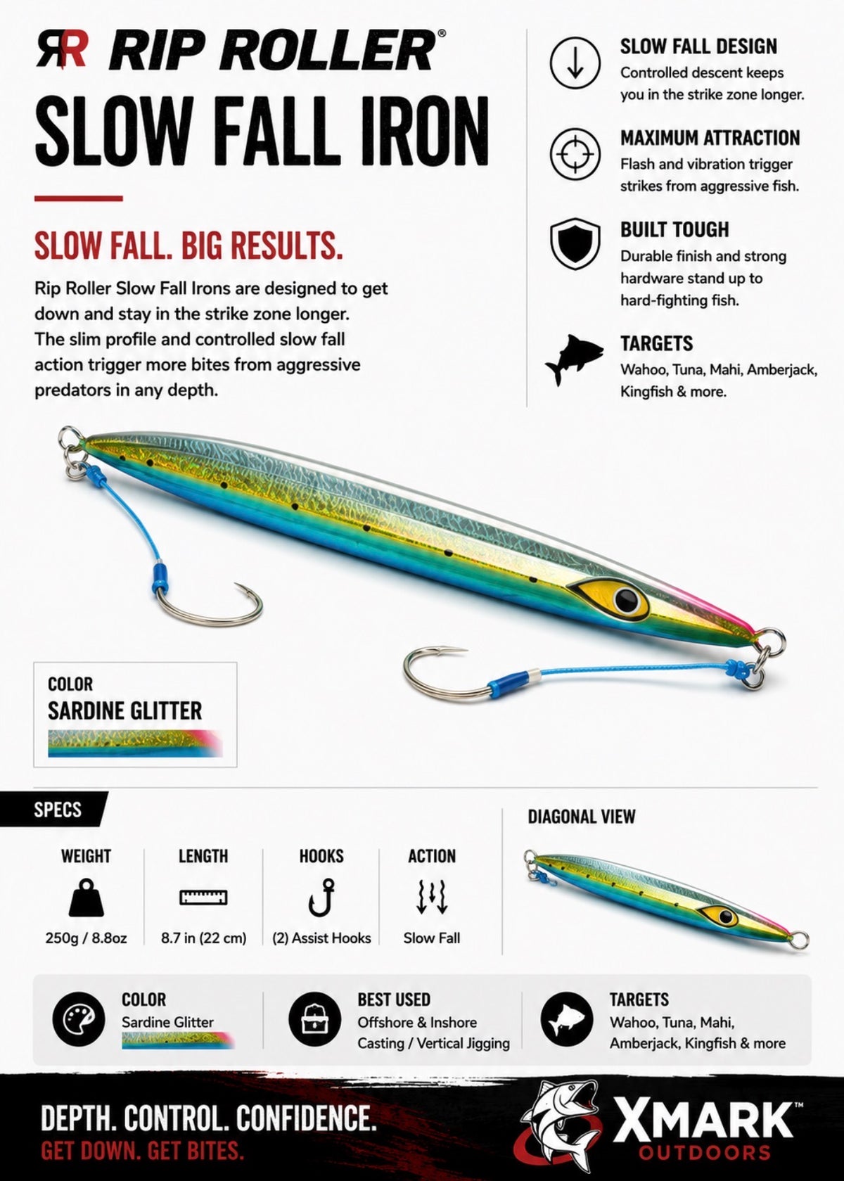 Mustad Rip Roller Slow Fall Jig