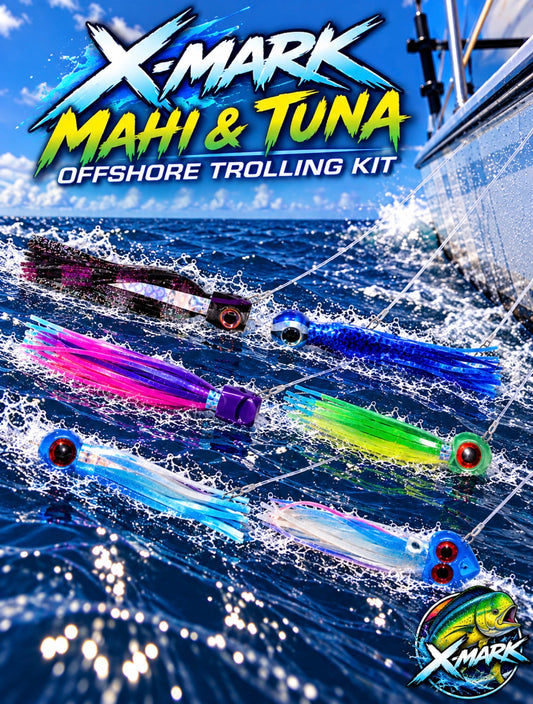 Xmark Mahi & Tuna Offshore Trolling Kit – 6 Lures