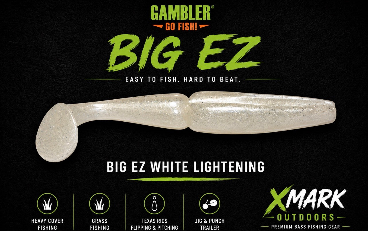 Gambler Big EZ Swimbait – 5.25” Paddle Tail Swimbait