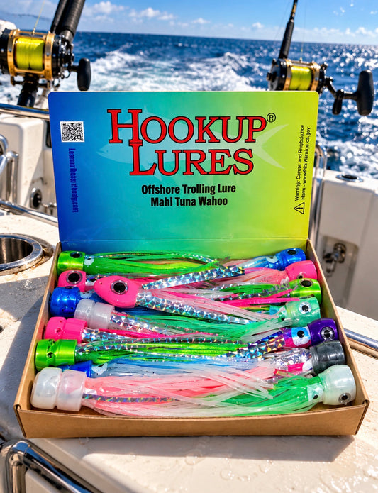 Hookup Lures Crasher 24-Pack Trolling Lure Display Box