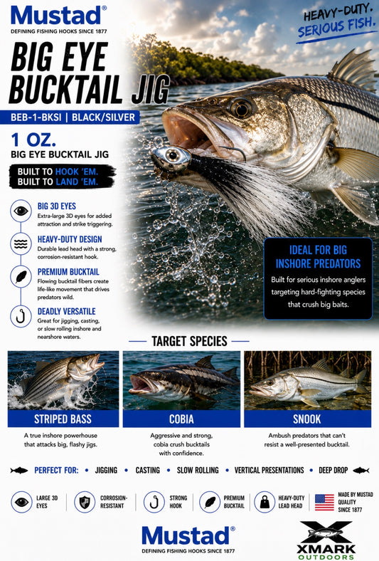 Mustad Big Eye Bucktail Jig
