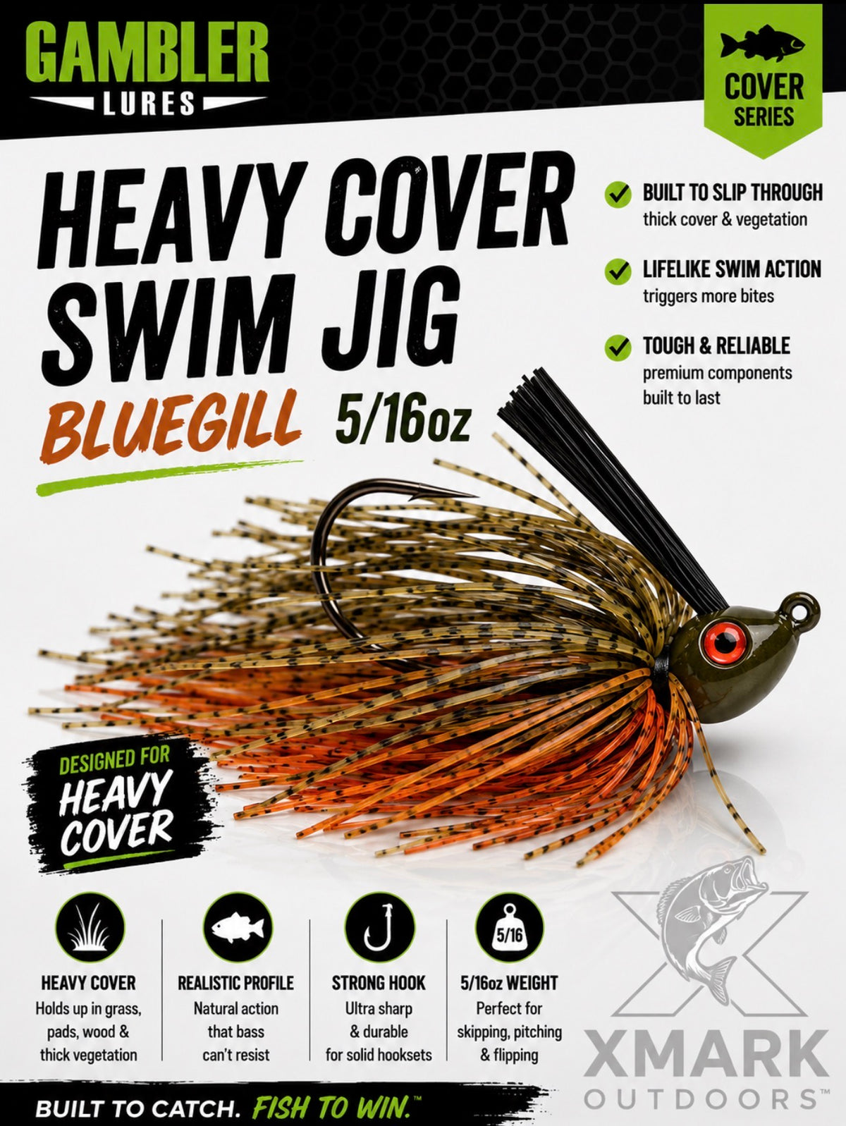 Gambler Heavy Cover Swim Jig