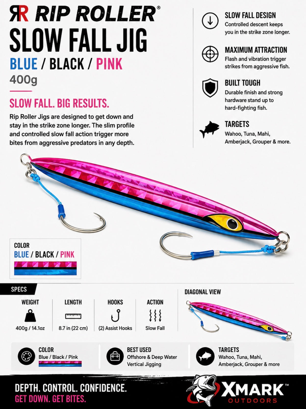Mustad Rip Roller Slow Fall Jig