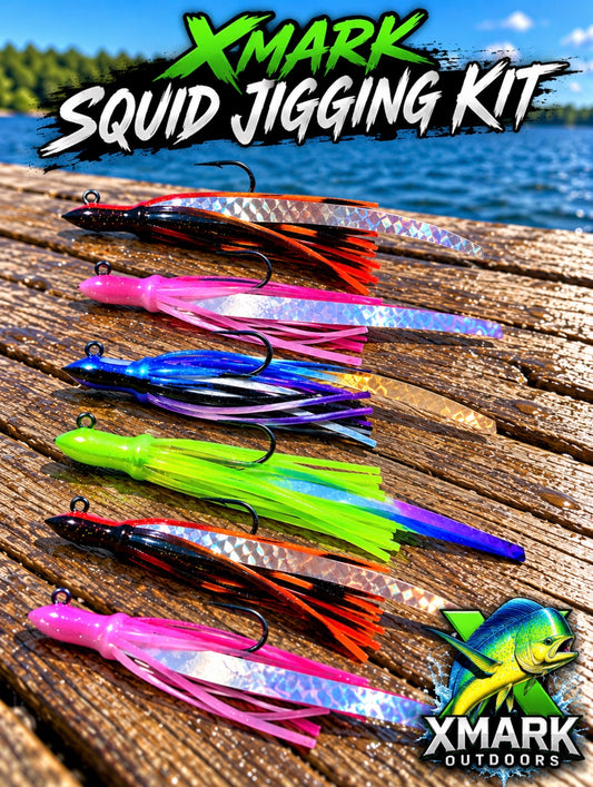 Xmark Squid Jigging Kit – 6 Jigs