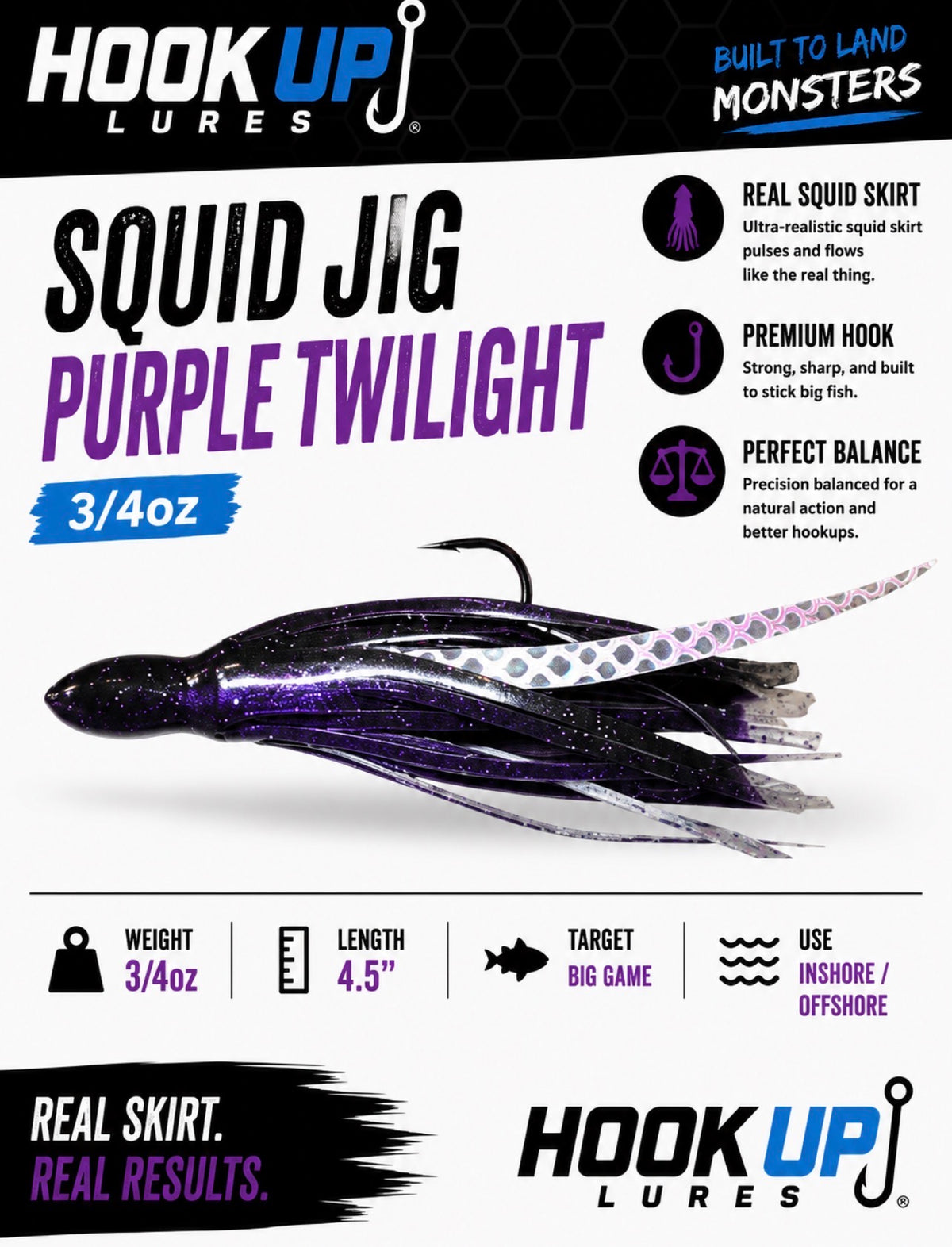 Hookup Lures Squid Jig