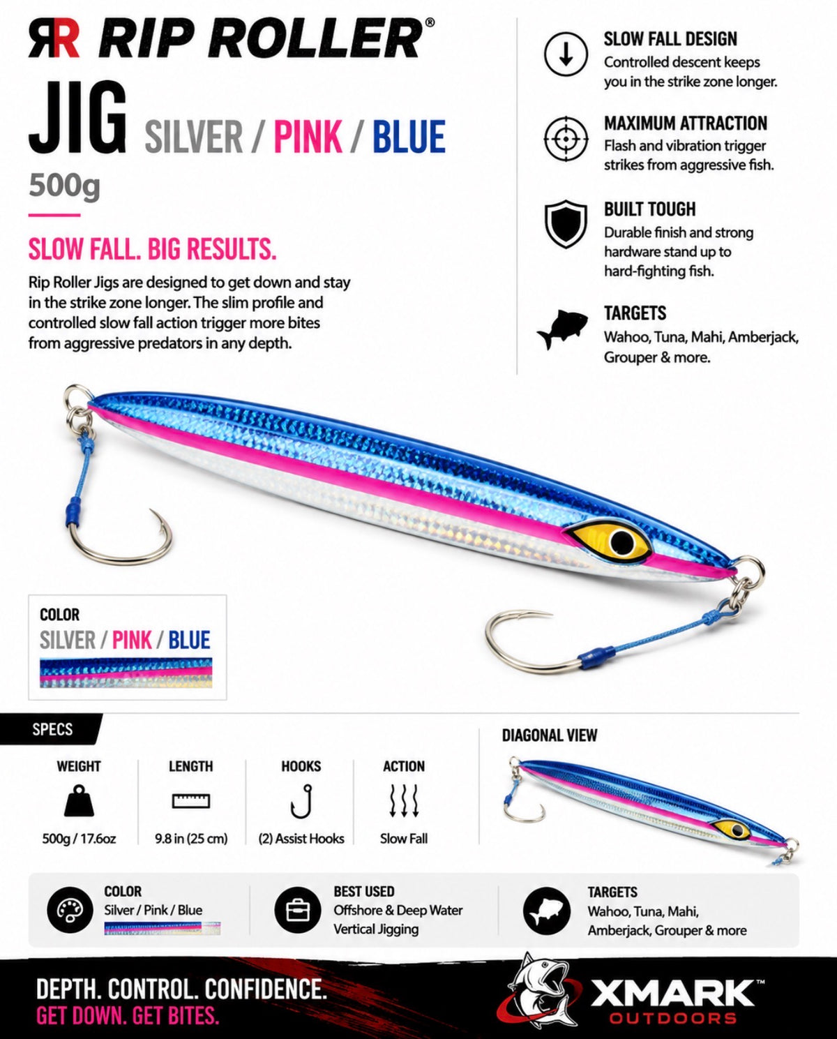 Mustad Rip Roller Slow Fall Jig