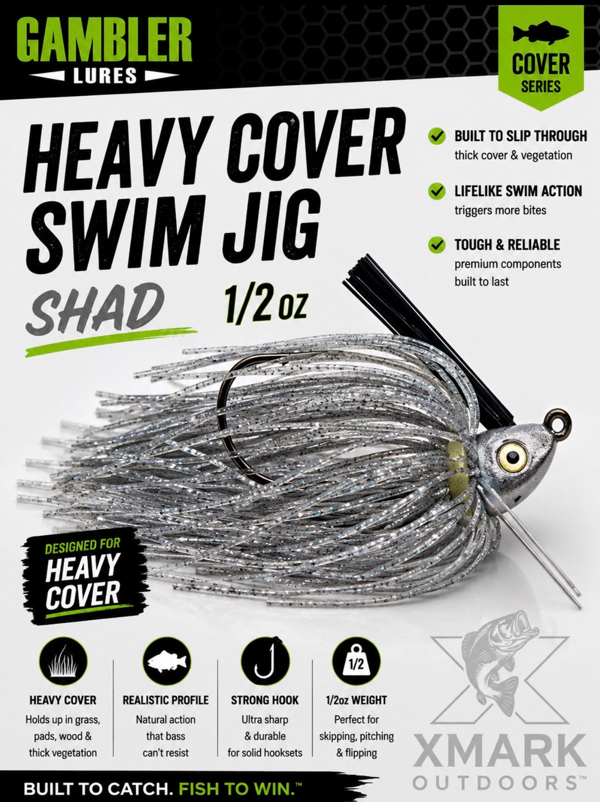 Gambler Heavy Cover Swim Jig