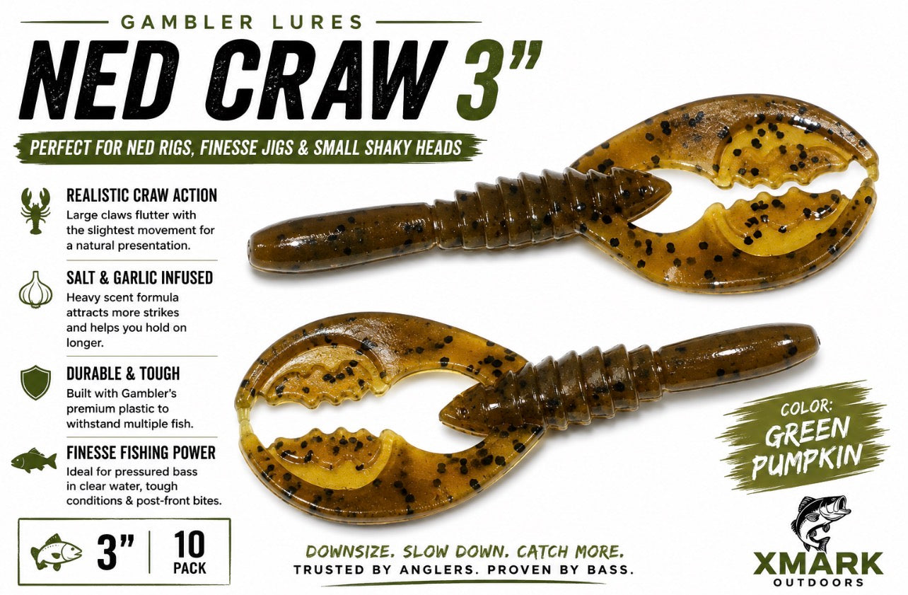 Gambler Ned Craw 3" (10 Pack)