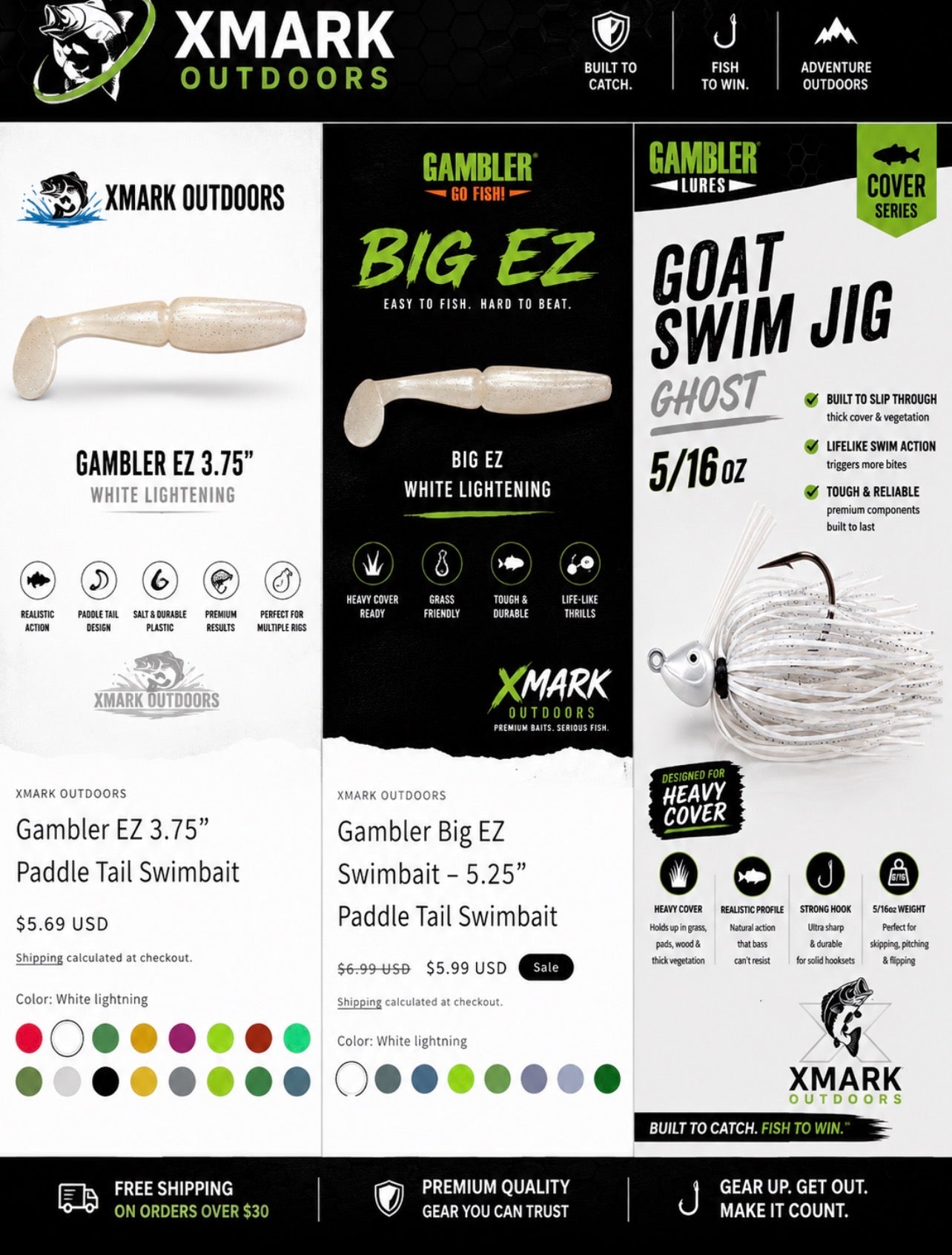 Gambler GOAT Swim Jig Kit (5/16 oz)