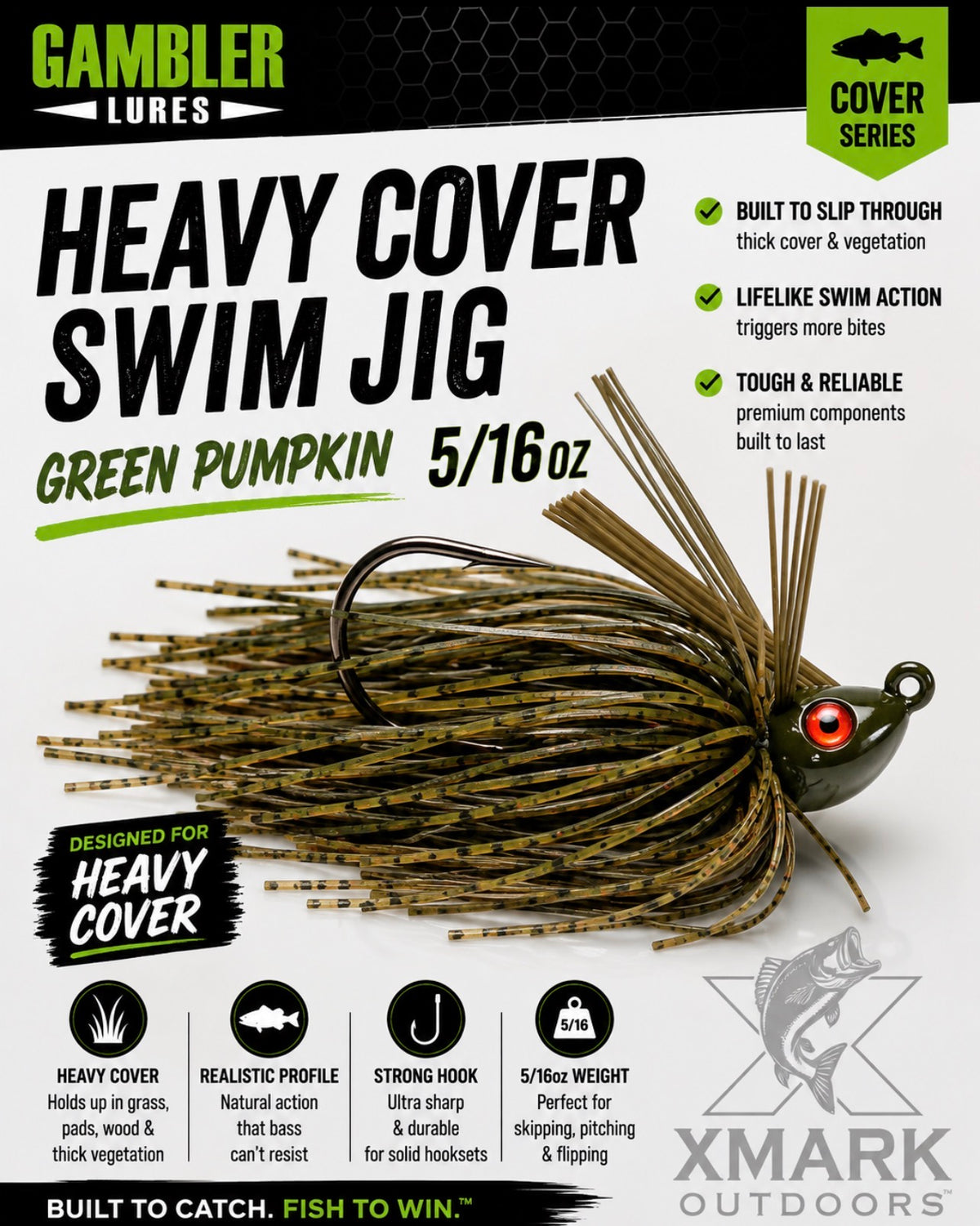 Gambler Heavy Cover Swim Jig