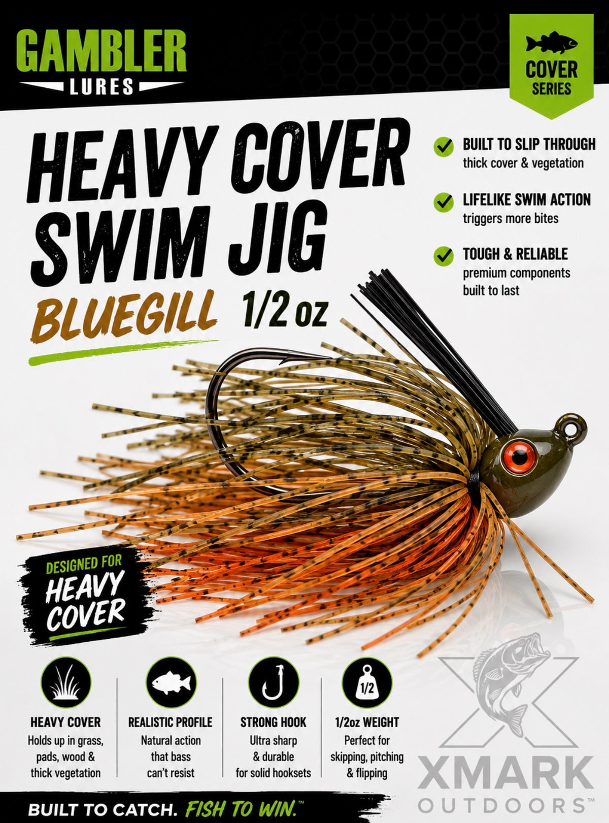 Gambler Heavy Cover Swim Jig