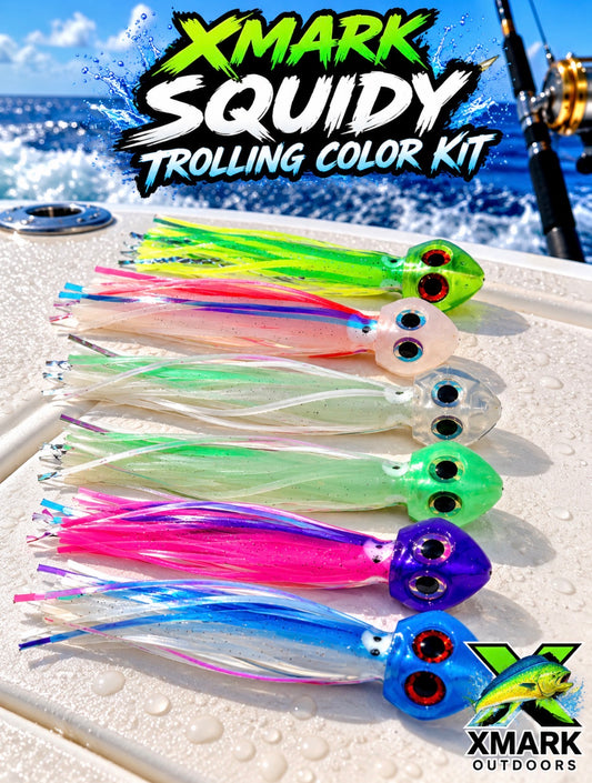 Xmark Squidy Trolling Color Kit – 6 Lures