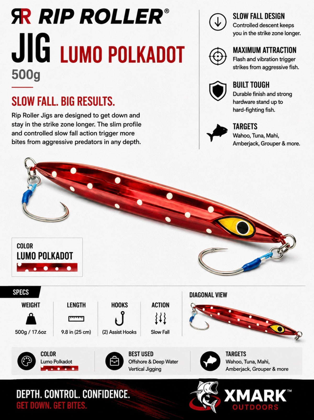 Mustad Rip Roller Slow Fall Jig