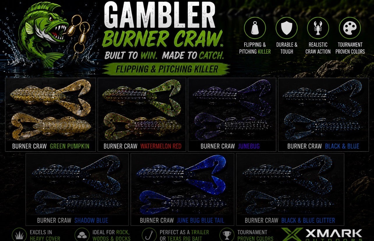 Gambler Burner Claw Soft Plastic Bass Bait