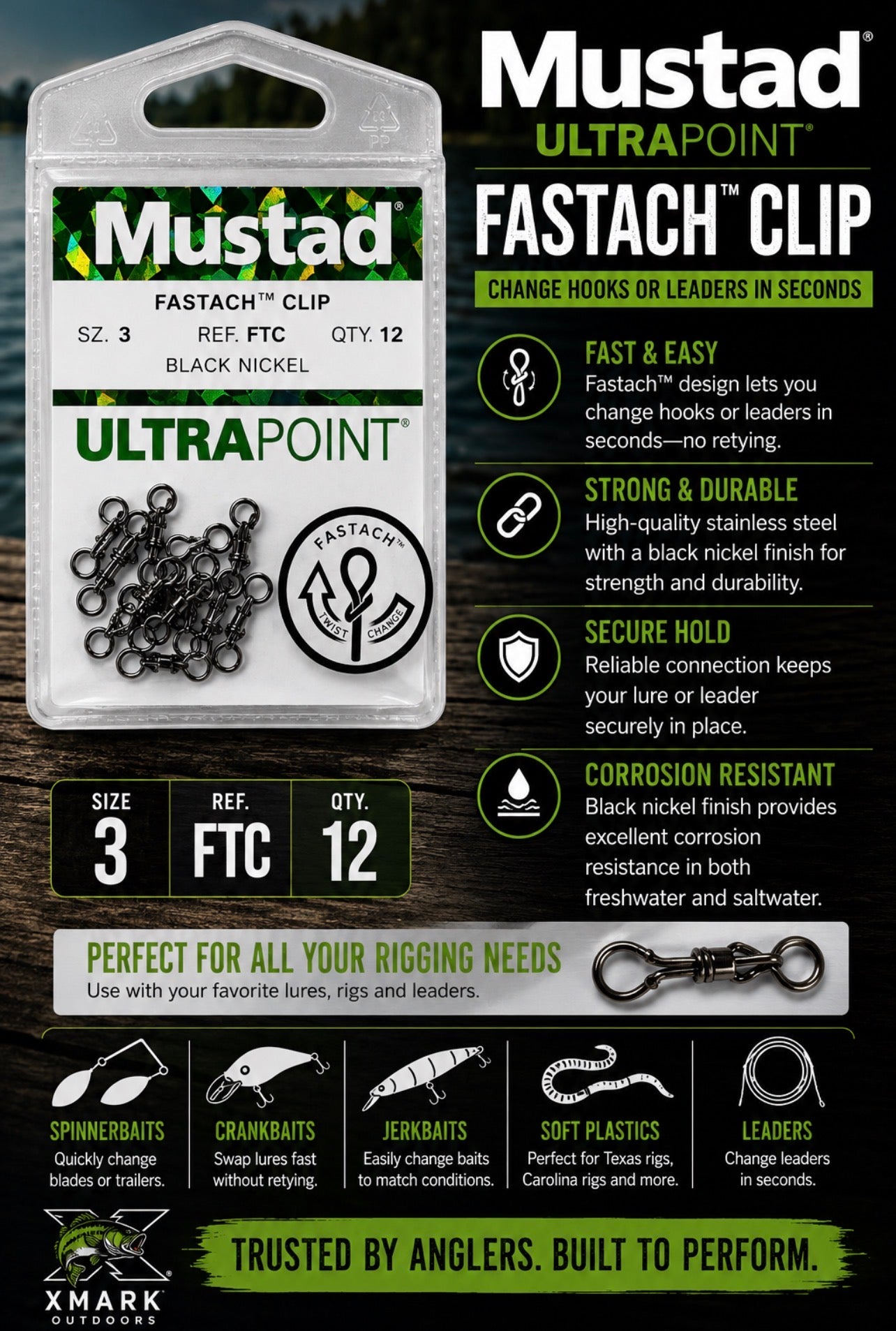 Mustad Fastach Clip
