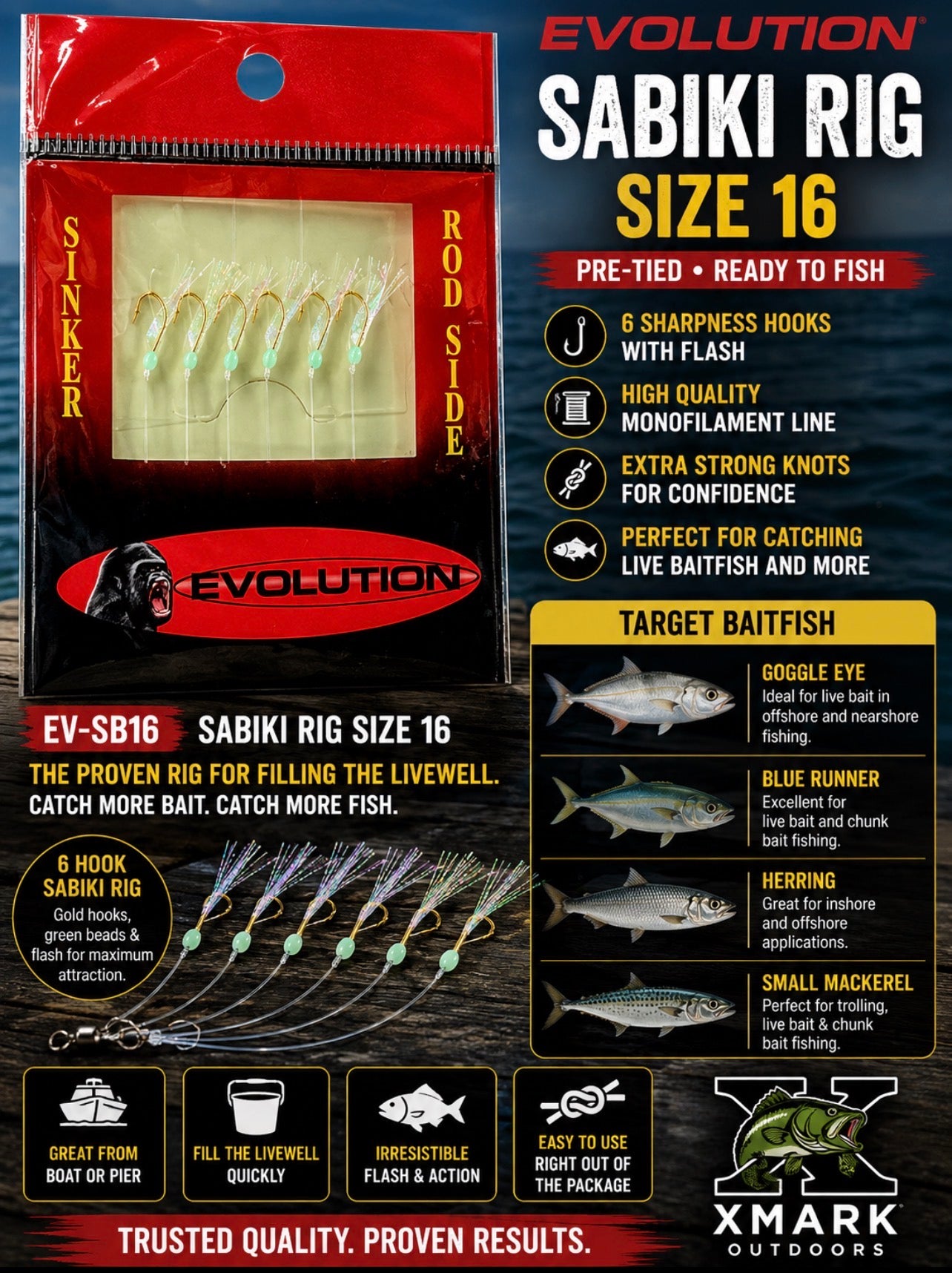 Evolution Sabiki Rig