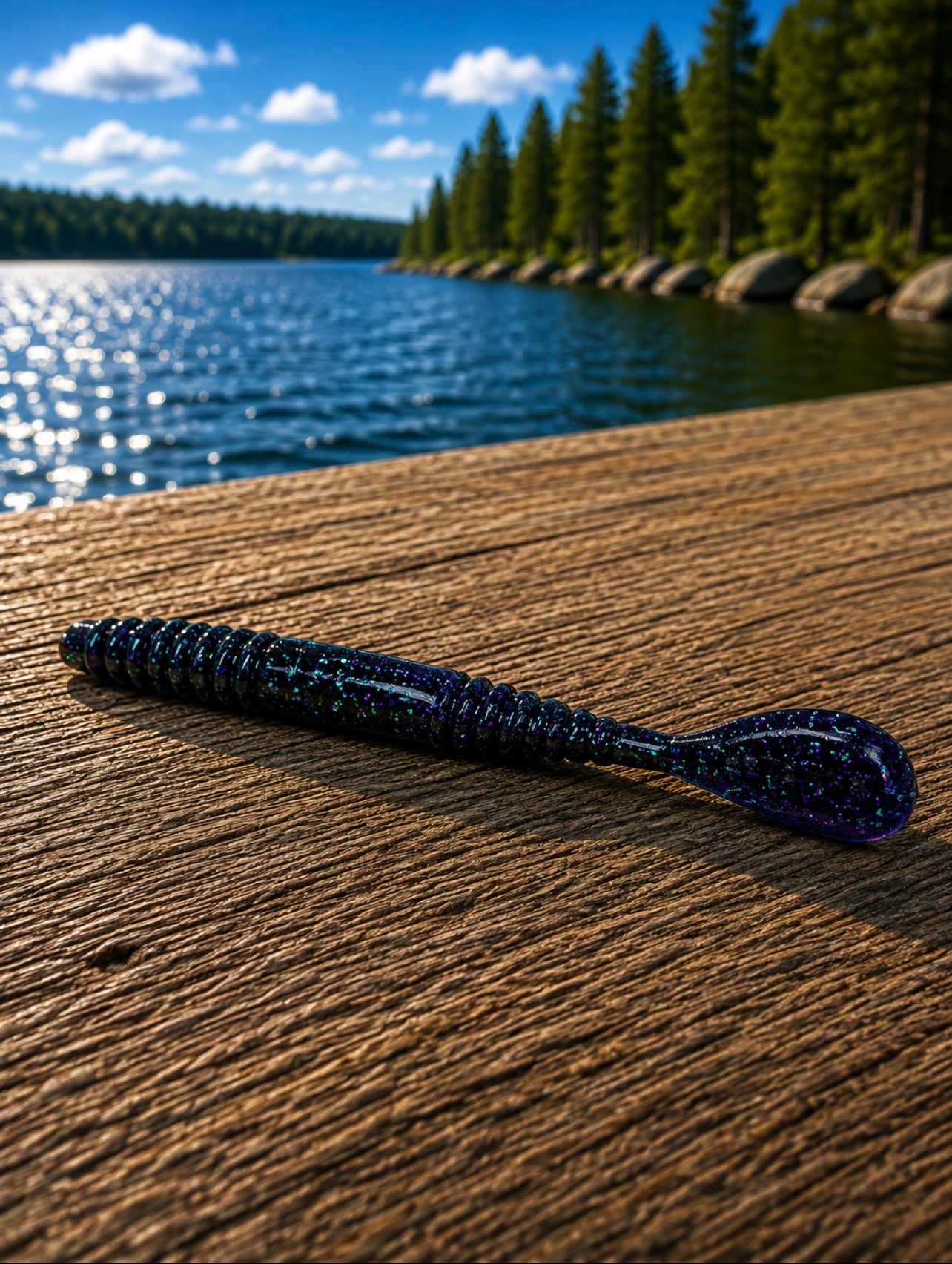 Gambler Paddle Tail Worm 5” – 12 Pack