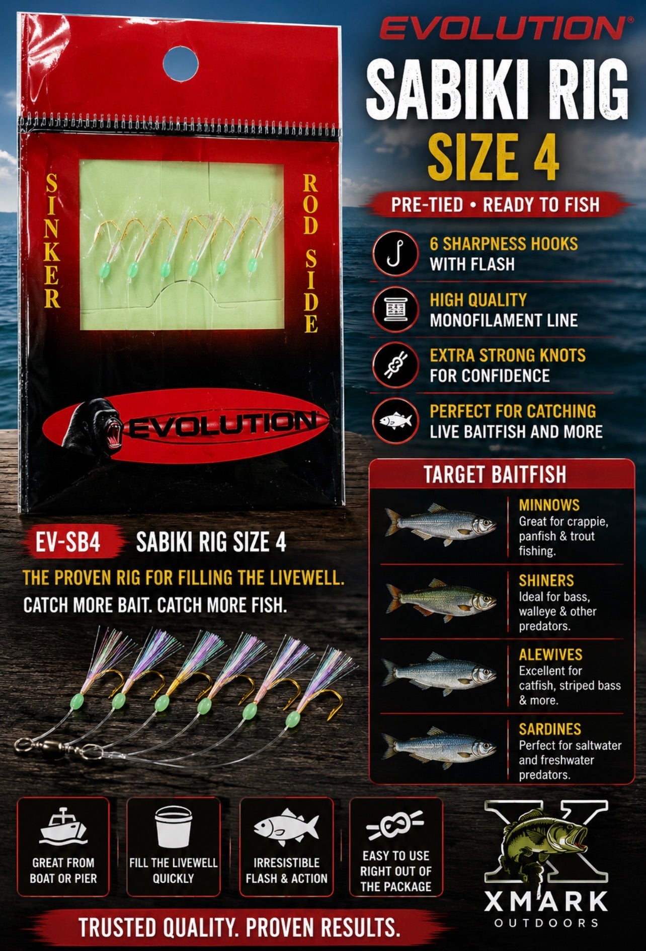 Evolution Sabiki Rig