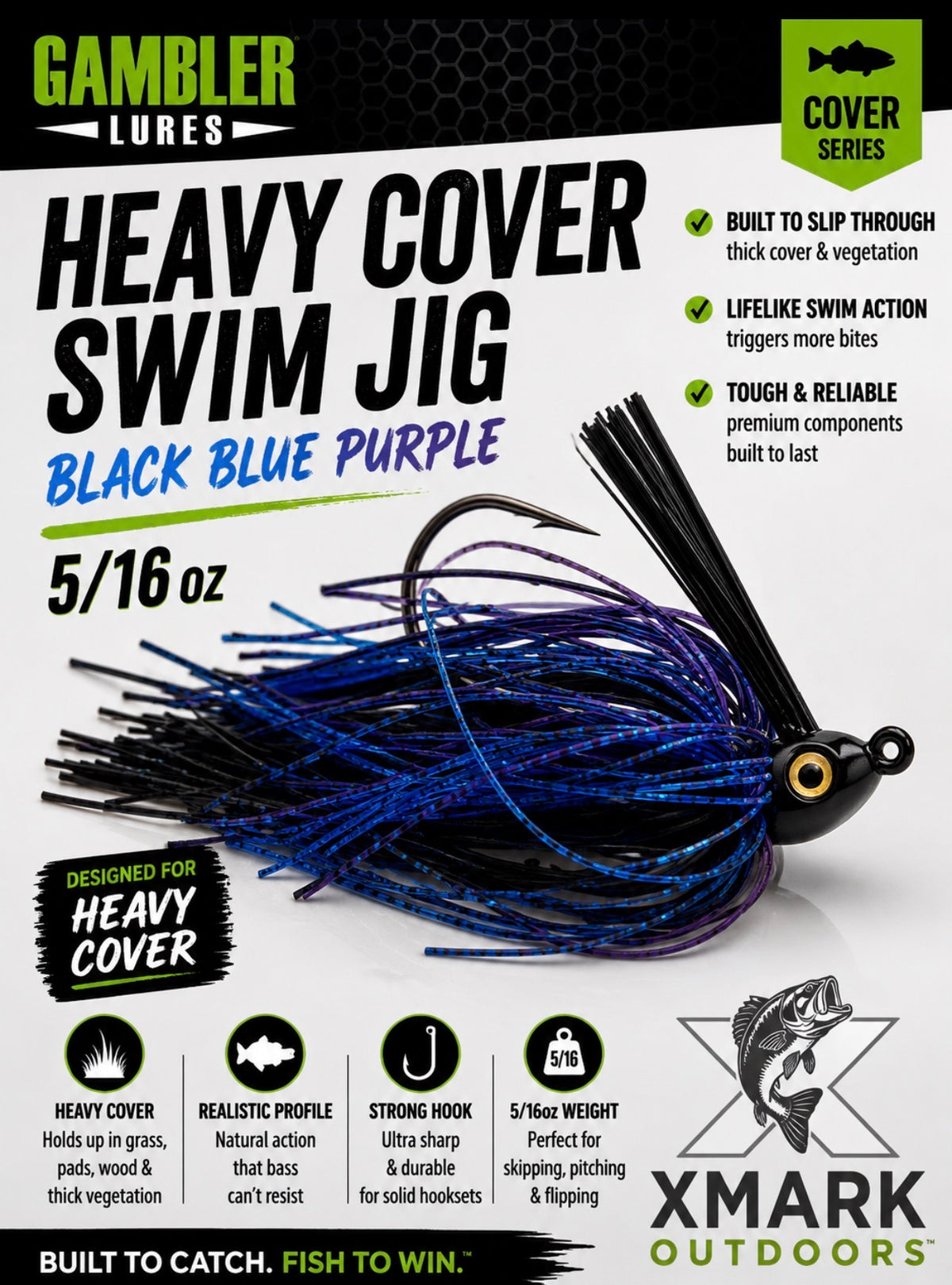 Gambler Heavy Cover Swim Jig