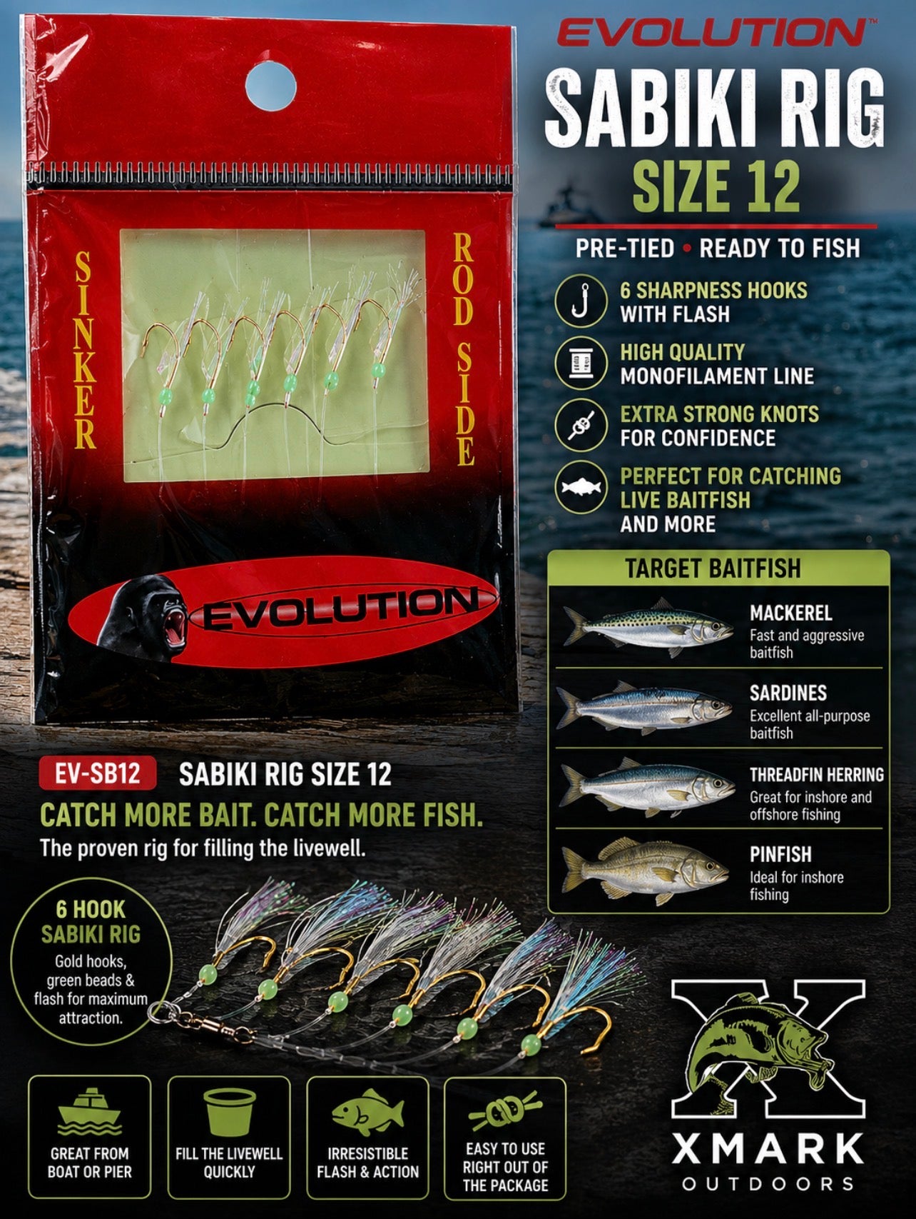 Evolution Sabiki Rig
