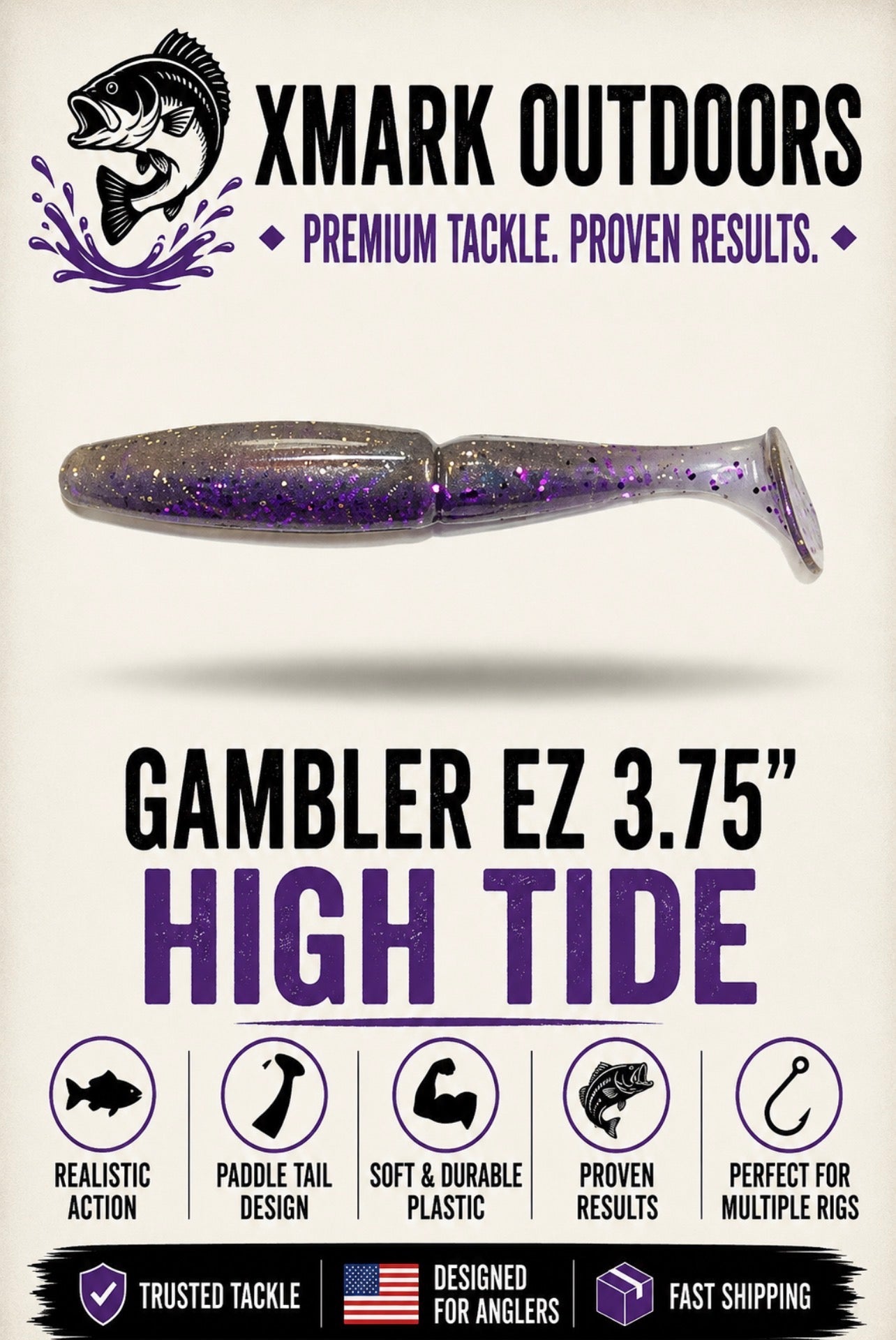 Gambler EZ 3.75” Paddle Tail Swimbait
