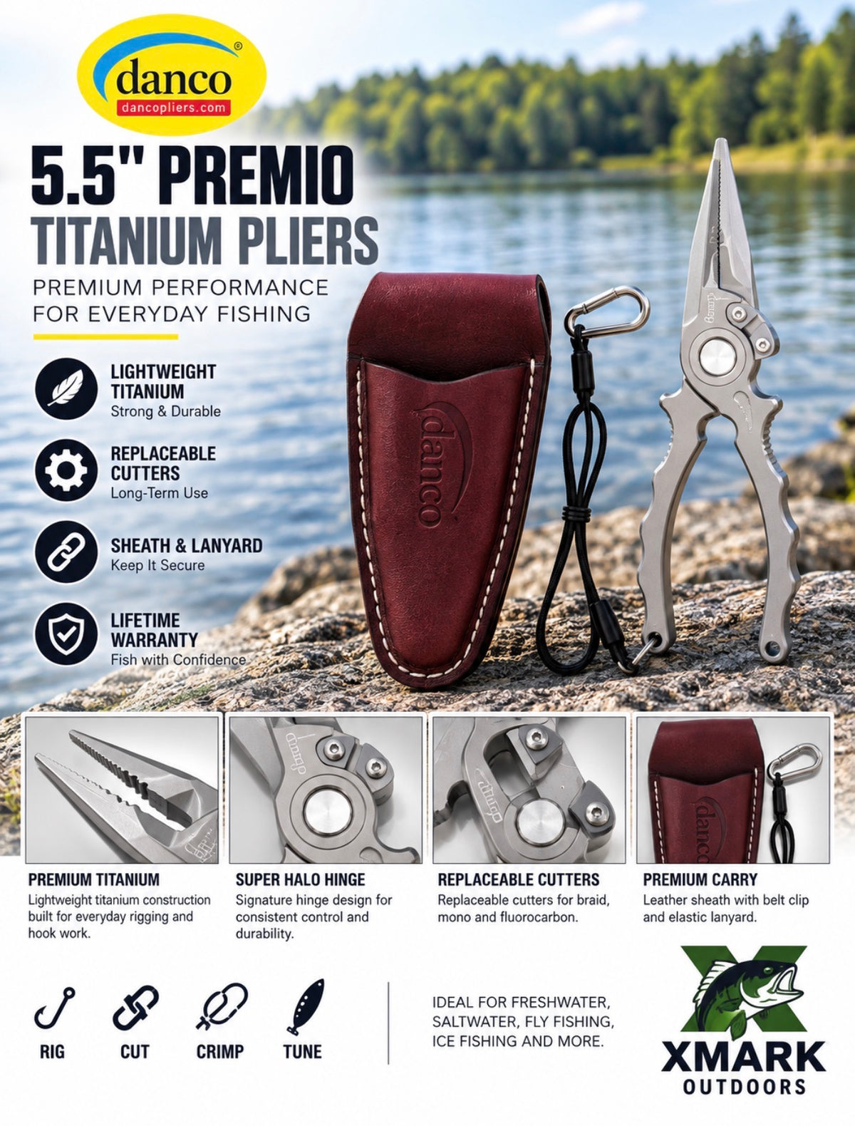 Danco Premio Titanium Fishing Pliers