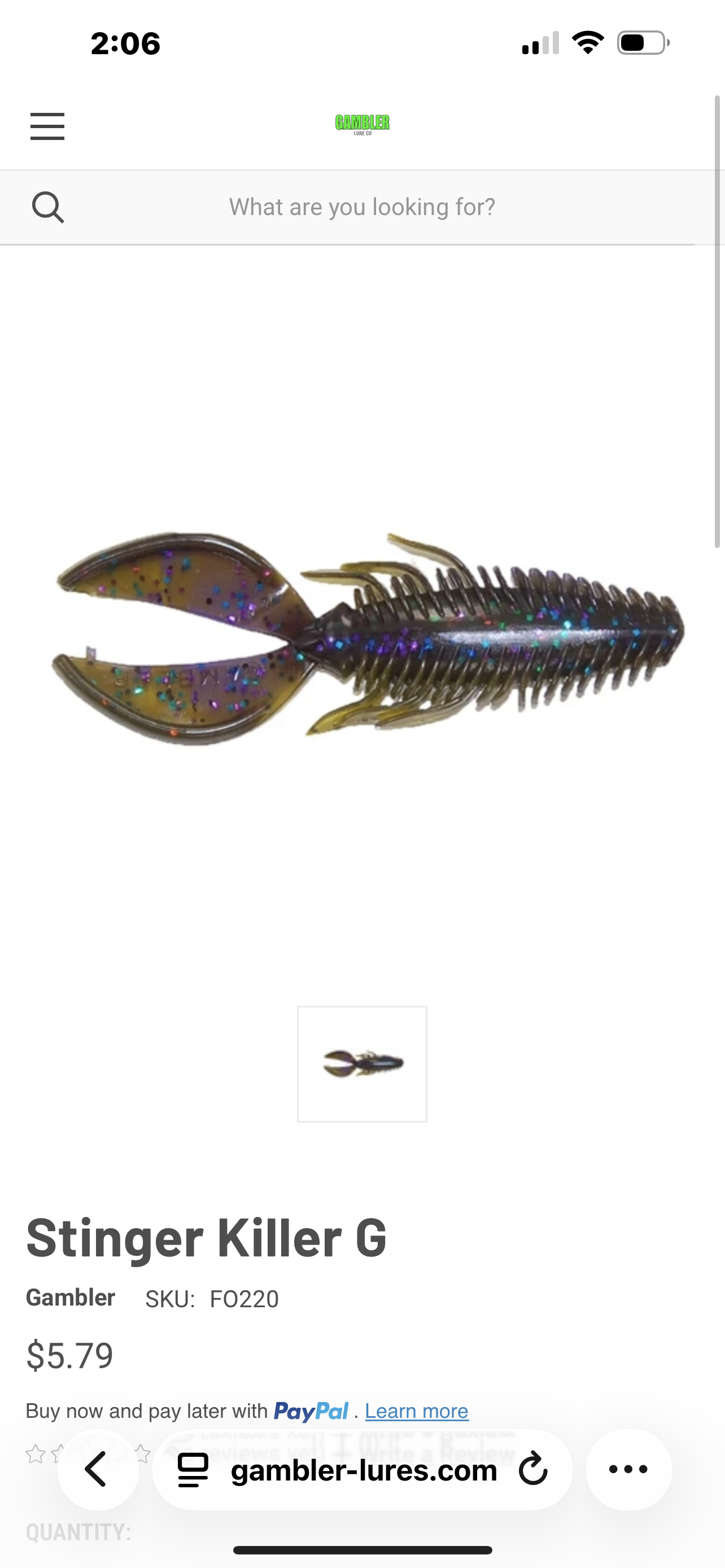 Gambler Super Stinger 5.5" (5 Pack)