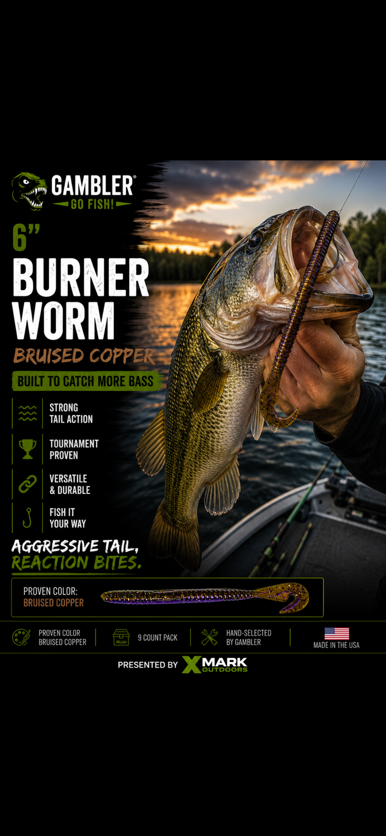Gambler 6” Burner Worm