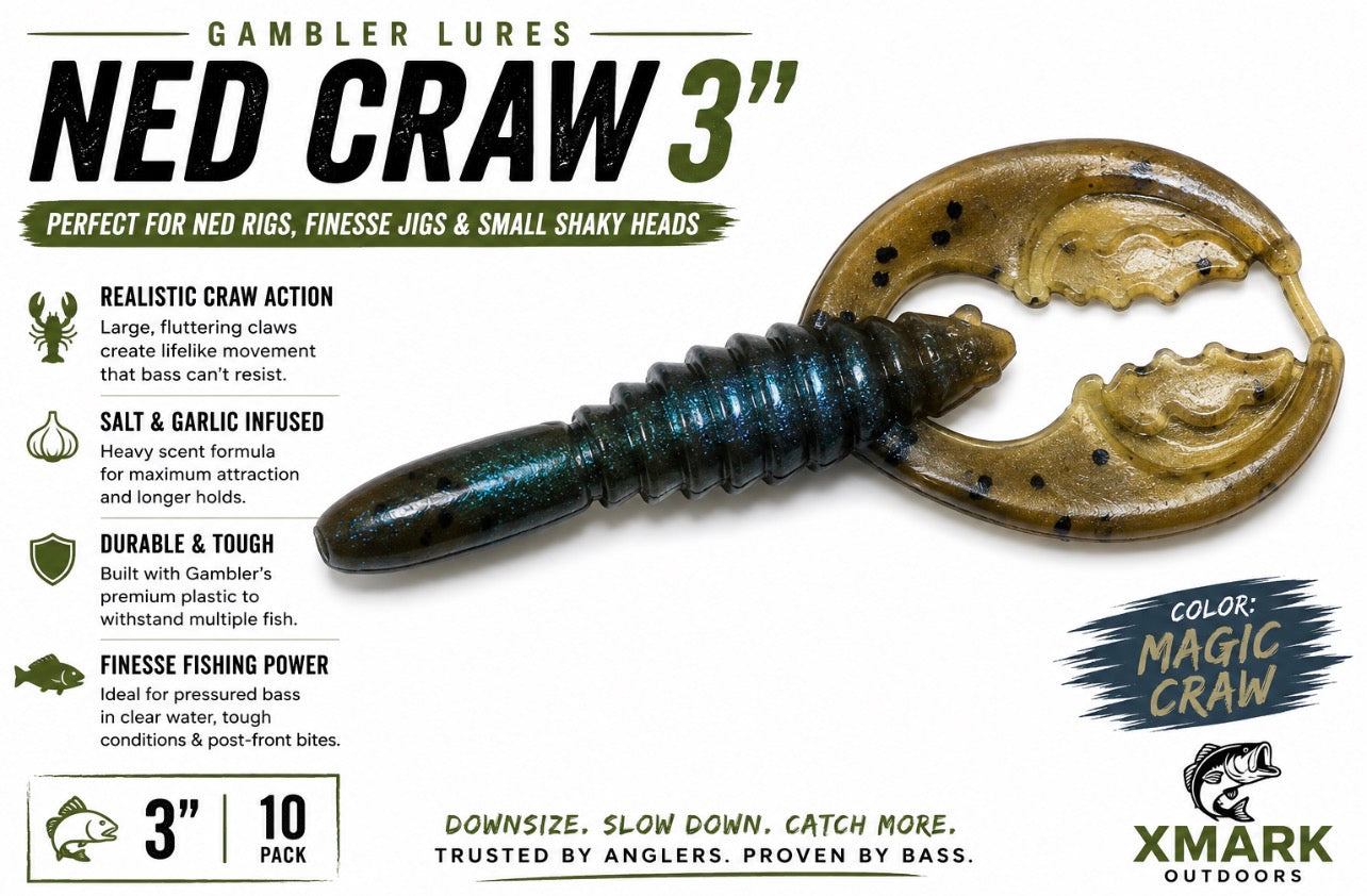 Gambler Ned Craw 3" (10 Pack)