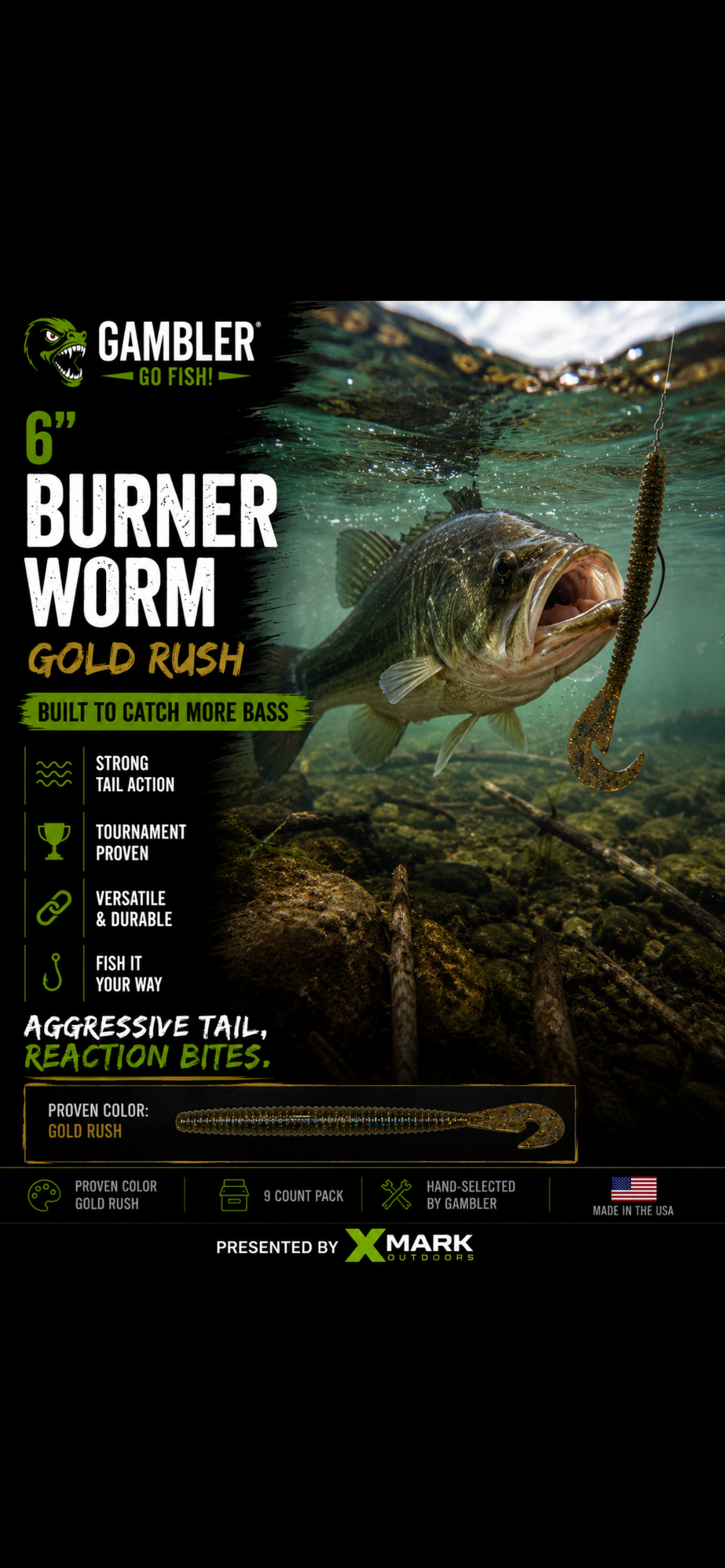 Gambler 6” Burner Worm