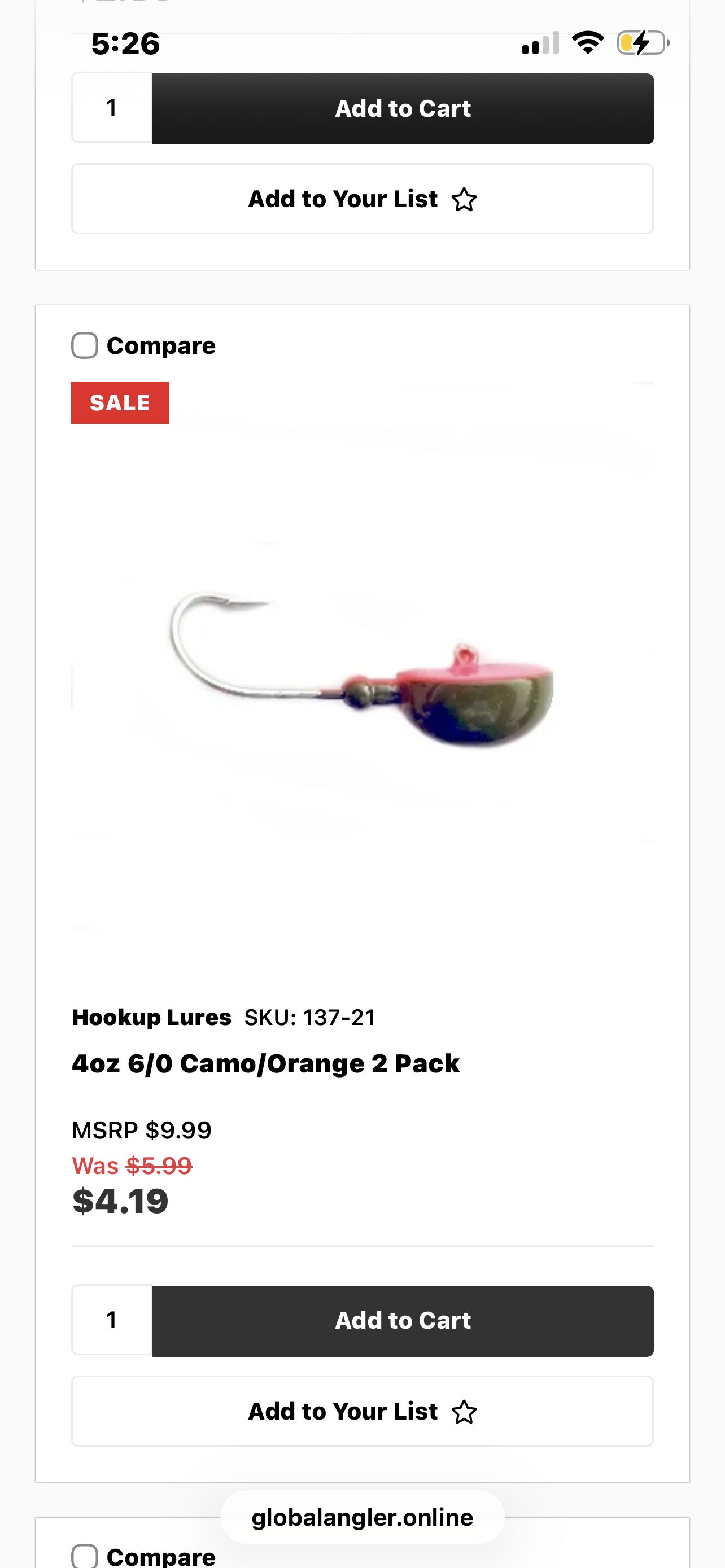 Hookup Lures Tog Jig