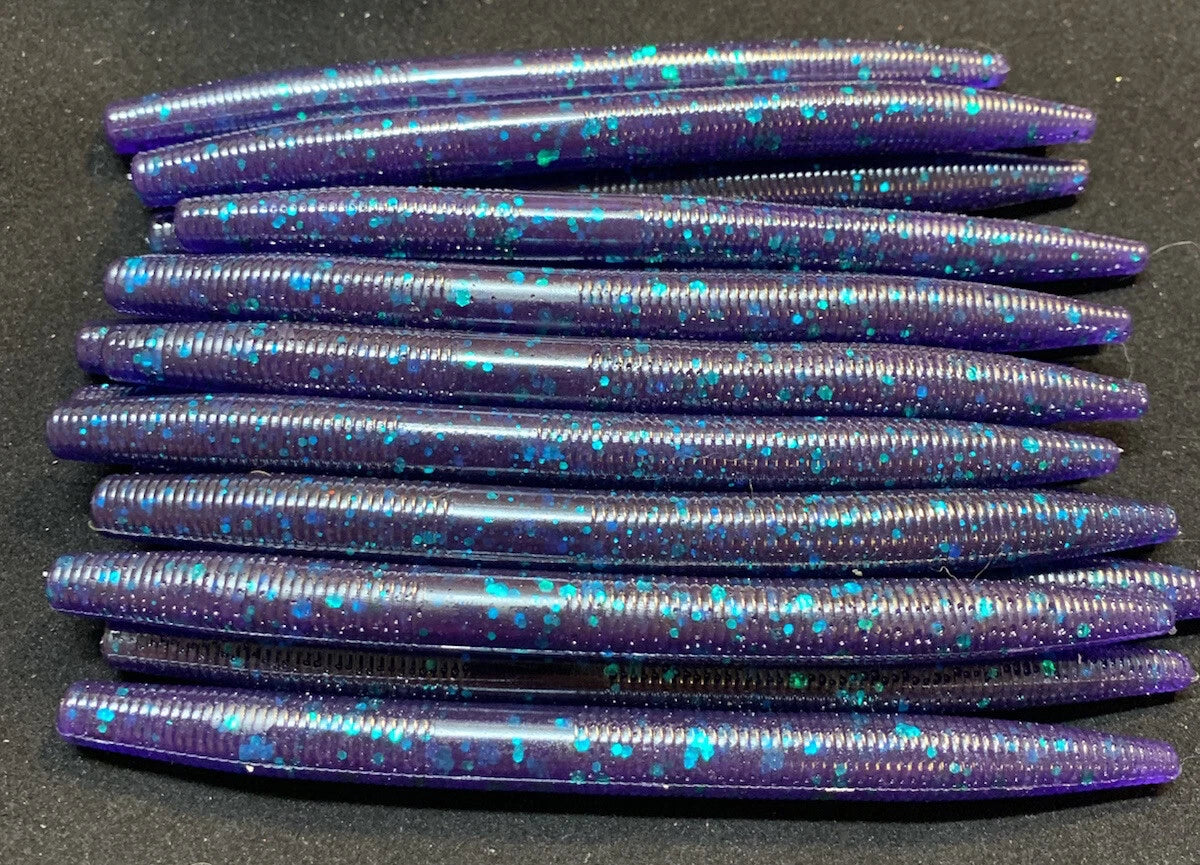 5" stick worm - Junebug (10 Pack) One of the most reliable bass colors